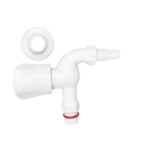 Side view of RPUNEET plastic nozzle foam flow tap