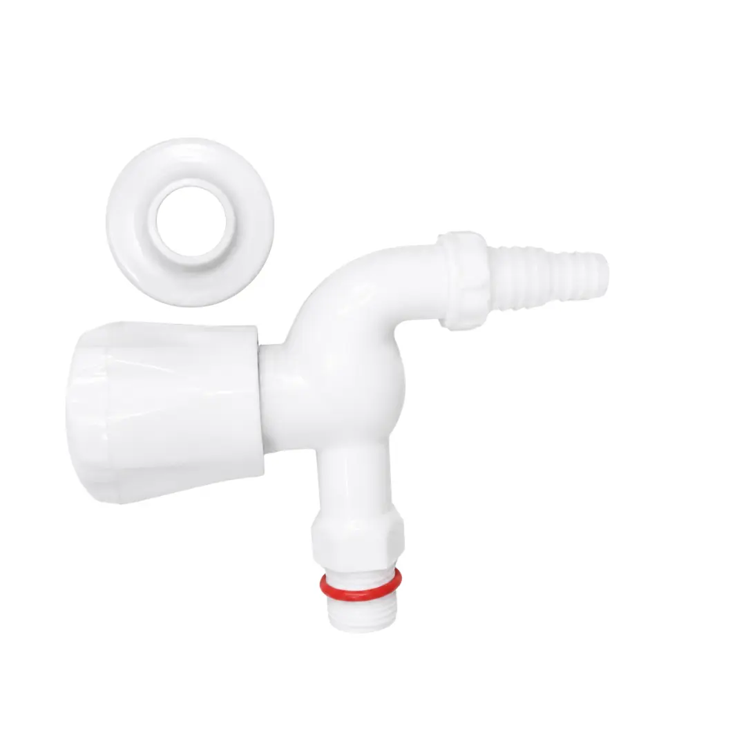 Side view of RPUNEET plastic nozzle foam flow tap