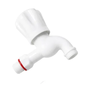 Side view of RPUNEET plastic short bib cock