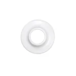 White wall flange accessory for RPUNEET nozzle foam flow tap