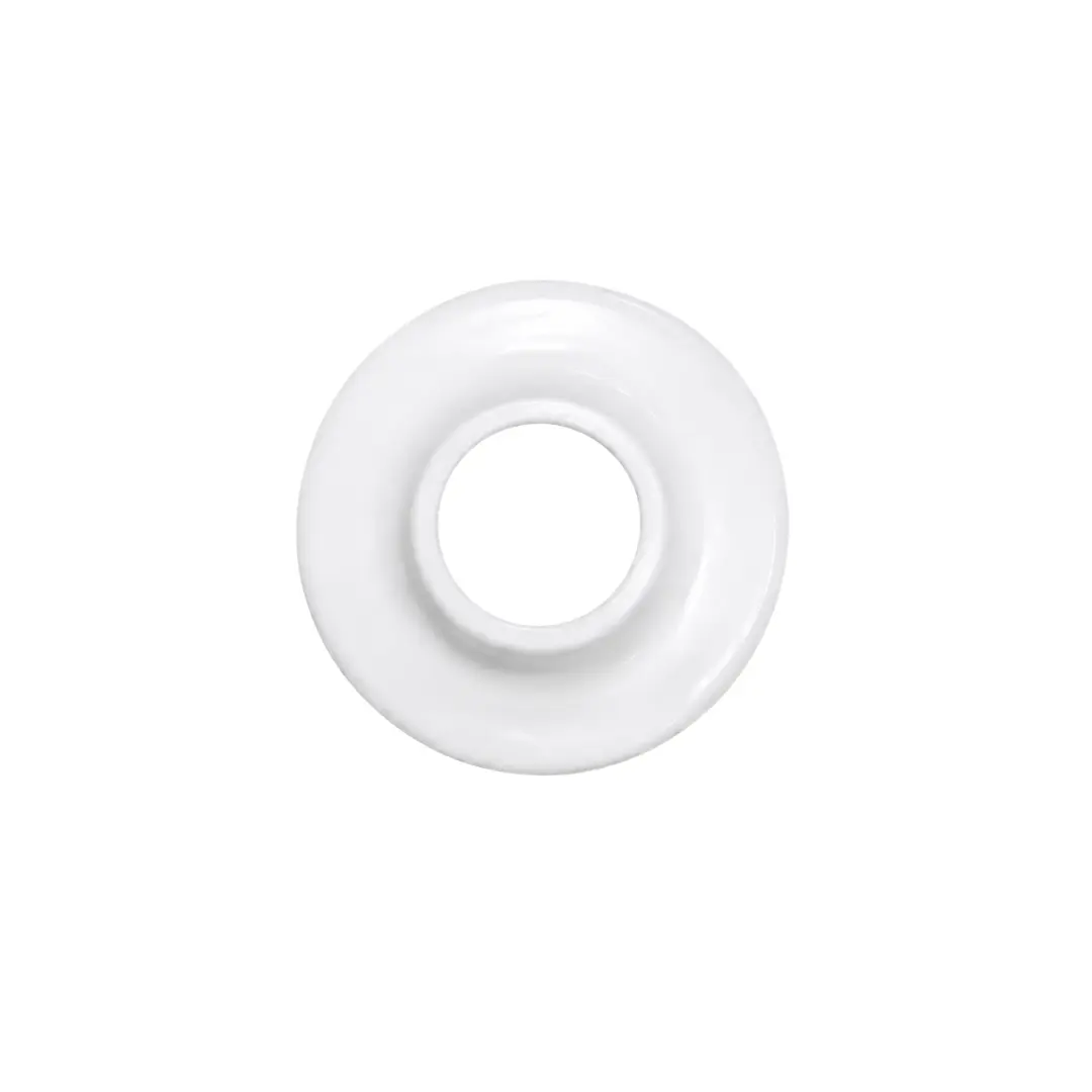 White wall flange accessory for RPUNEET nozzle foam flow tap